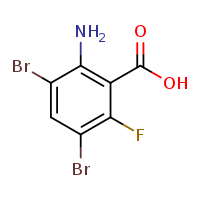 2-amino-3,5-dibromo-6-fluorobenzoic acid
