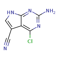 2-amino-4-chloro-7H-pyrrolo[2,3-d]pyrimidine-5-carbonitrile