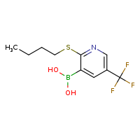 2-(butylsulfanyl)-5-(trifluoromethyl)pyridin-3-ylboronic acid