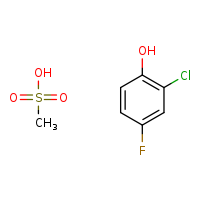 2-chloro-4-fluorophenol; methanesulfonic acid