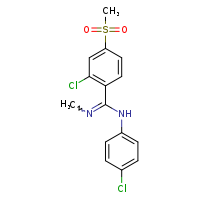 2-chloro-N-(4-chlorophenyl)-4-methanesulfonyl-N'-methylbenzenecarboximidamide
