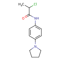 2-chloro-N-[4-(pyrrolidin-1-yl)phenyl]propanamide