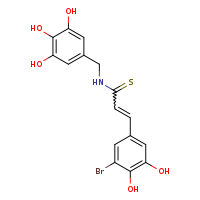 (2E)-3-(3-bromo-4,5-dihydroxyphenyl)-N-[(3,4,5-trihydroxyphenyl)methyl]prop-2-enethioamide
