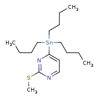 2-(methylsulfanyl)-4-(tributylstannyl)pyrimidine