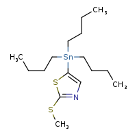 2-(methylsulfanyl)-5-(tributylstannyl)-1,3-thiazole