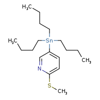 2-(methylsulfanyl)-5-(tributylstannyl)pyridine