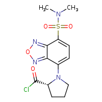 (2R)-1-[7-(dimethylsulfamoyl)-2,1,3-benzoxadiazol-4-yl]pyrrolidine-2-carbonyl chloride