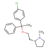 (2R)-2-{2-[1-(4-chlorophenyl)-1-phenylethoxy]ethyl}-1-methylpyrrolidine