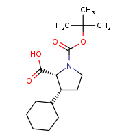 (2R,3R)-1-(tert-butoxycarbonyl)-3-cyclohexylpyrrolidine-2-carboxylic acid