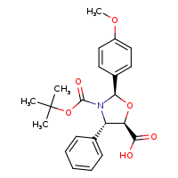 (2R,4S,5R)-3-(tert-butoxycarbonyl)-2-(4-methoxyphenyl)-4-phenyl-1,3-oxazolidine-5-carboxylic acid