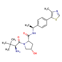 (2S,4S)-1-[(2S)-2-amino-3,3-dimethylbutanoyl]-4-hydroxy-N-[(1S)-1-[4-(4-methyl-1,3-thiazol-5-yl)phenyl]ethyl]pyrrolidine-2-carboxamide