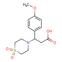 3-(1,1-dioxo-1??-thiomorpholin-4-yl)-3-(4-methoxyphenyl)propanoic acid