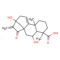 3,13-dihydroxy-5,9-dimethyl-14-methylidene-15-oxotetracyclo[11.2.1.0¹,¹?.0?,?]hexadec-10-ene-5-carboxylic acid
