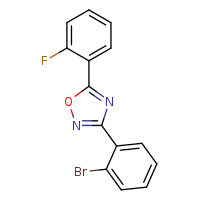 3-(2-bromophenyl)-5-(2-fluorophenyl)-1,2,4-oxadiazole