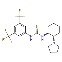 3-[3,5-bis(trifluoromethyl)phenyl]-1-[(1S,2S)-2-(pyrrolidin-1-yl)cyclohexyl]thiourea