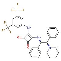 3-{[3,5-bis(trifluoromethyl)phenyl]amino}-4-{[(1R,2R)-1,2-diphenyl-2-(piperidin-1-yl)ethyl]amino}cyclobut-3-ene-1,2-dione