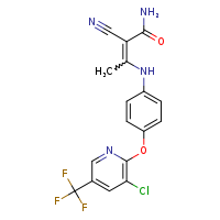 3-[(4-{[3-chloro-5-(trifluoromethyl)pyridin-2-yl]oxy}phenyl)amino]-2-cyanobut-2-enamide