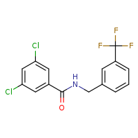 3,5-dichloro-N-{[3-(trifluoromethyl)phenyl]methyl}benzamide