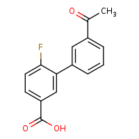 3'-acetyl-6-fluoro-[1,1'-biphenyl]-3-carboxylic acid