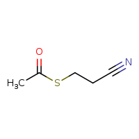 3-(acetylsulfanyl)propanenitrile