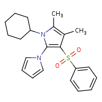 3'-(benzenesulfonyl)-1'-cyclohexyl-4',5'-dimethyl-1,2'-bipyrrole