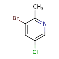 3-bromo-5-chloro-2-methylpyridine