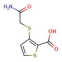 3-[(carbamoylmethyl)sulfanyl]thiophene-2-carboxylic acid