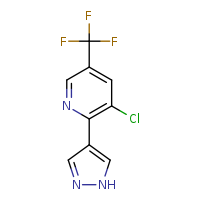 3-chloro-2-(1H-pyrazol-4-yl)-5-(trifluoromethyl)pyridine