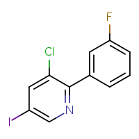 3-chloro-2-(3-fluorophenyl)-5-iodopyridine