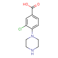 3-chloro-4-(piperazin-1-yl)benzoic acid