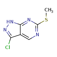 3-chloro-6-(methylsulfanyl)-1H-pyrazolo[3,4-d]pyrimidine