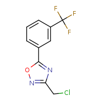 3-(chloromethyl)-5-[3-(trifluoromethyl)phenyl]-1,2,4-oxadiazole