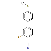 3-fluoro-4'-(methylsulfanyl)-[1,1'-biphenyl]-4-carbonitrile