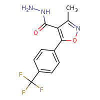 3-methyl-5-[4-(trifluoromethyl)phenyl]-1,2-oxazole-4-carbohydrazide