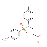 3-[N-(4-methylphenyl)-4-methylbenzenesulfonamido]propanoic acid