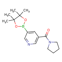 3-(pyrrolidine-1-carbonyl)-5-(4,4,5,5-tetramethyl-1,3,2-dioxaborolan-2-yl)pyridine