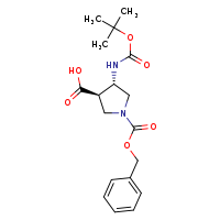(3R,4S)-1-[(benzyloxy)carbonyl]-4-[(tert-butoxycarbonyl)amino]pyrrolidine-3-carboxylic acid