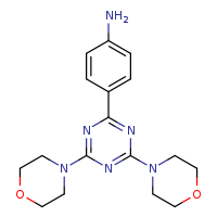 4-[4,6-bis(morpholin-4-yl)-1,3,5-triazin-2-yl]aniline