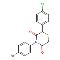 4-(4-bromophenyl)-2-(4-chlorophenyl)thiomorpholine-3,5-dione