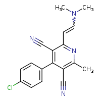 4-(4-chlorophenyl)-2-[2-(dimethylamino)ethenyl]-6-methylpyridine-3,5-dicarbonitrile