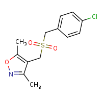 4-[(4-chlorophenyl)methanesulfonylmethyl]-3,5-dimethyl-1,2-oxazole