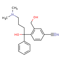 4-[4-(dimethylamino)-1-hydroxy-1-phenylbutyl]-3-(hydroxymethyl)benzonitrile