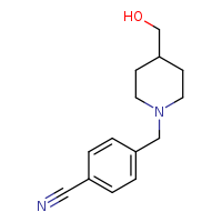 4-{[4-(hydroxymethyl)piperidin-1-yl]methyl}benzonitrile