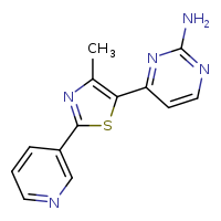 4-[4-methyl-2-(pyridin-3-yl)-1,3-thiazol-5-yl]pyrimidin-2-amine