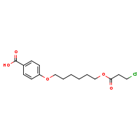 4-({6-[(3-chloropropanoyl)oxy]hexyl}oxy)benzoic acid