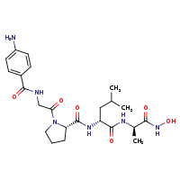 4-amino-N-{2-[(2S)-2-{[(1R)-1-{[(1R)-1-(hydroxycarbamoyl)ethyl]carbamoyl}-3-methylbutyl]carbamoyl}pyrrolidin-1-yl]-2-oxoethyl}benzamide