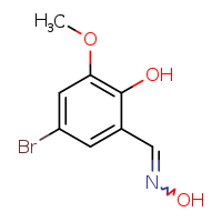 4-bromo-2-[(hydroxyimino)methyl]-6-methoxyphenol