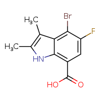 4-bromo-5-fluoro-2,3-dimethyl-1H-indole-7-carboxylic acid