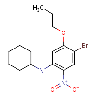 4-bromo-N-cyclohexyl-2-nitro-5-propoxyaniline