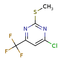 4-chloro-2-(methylsulfanyl)-6-(trifluoromethyl)pyrimidine
